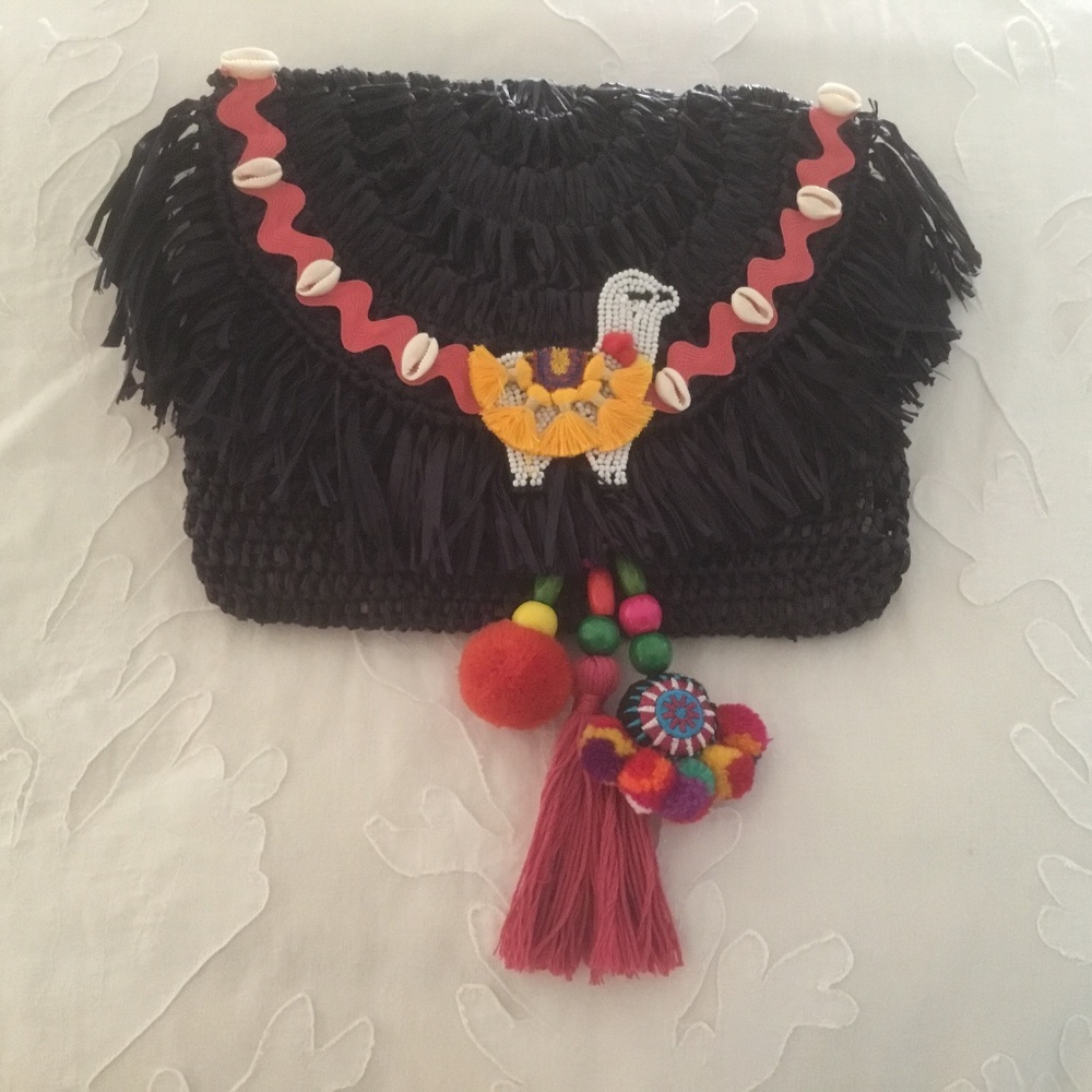 Custom made Mar y Sol navy blue clutch NWT